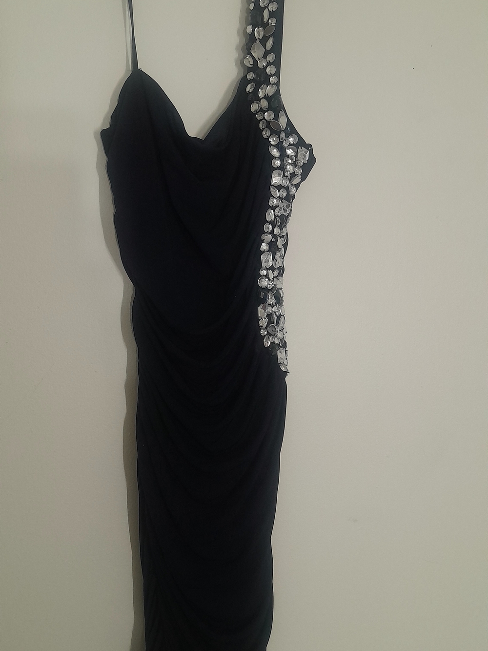 Blue Deb.  Embellished Strap Maxi Dress Like New